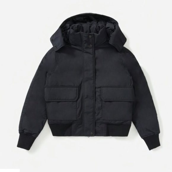 Everlane Jackets & Blazers - Everlane ReNew Heavyweight Bomber Jacket Black Size XS